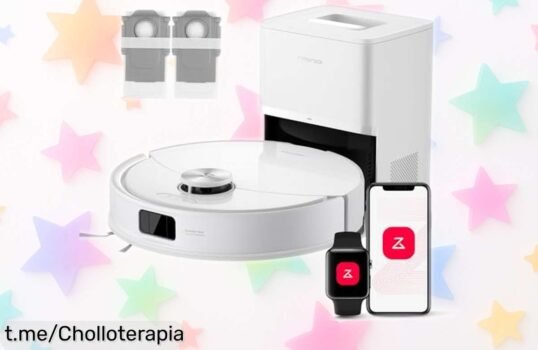 Robot aspirador con fregasuelos Roborock Q10 S5+ para que limpies sin esfuerzo y aproveches este chollazo de funcionamiento automático, ¡tu casa relucirá en un abrir y cerrar de ojos!