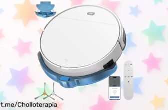 Robot aspirador y fregasuelos 2 en 1 que brilla por su potencia, controlalo desde tu móvil o Alexa ¡no te pierdas este ofertón de locura! Tu hogar a otro nivel sin esfuerzo.