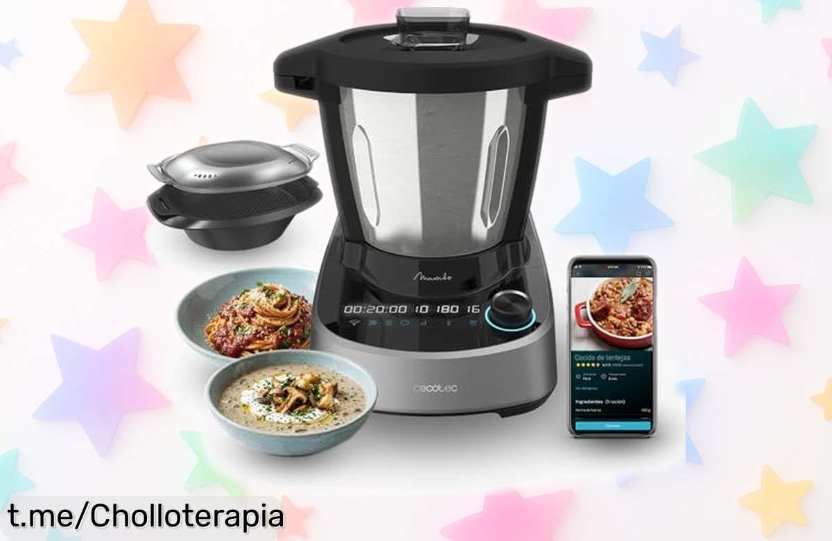 Robot de cocina Mambo 11090 Daily de Cecotec, con 37 funciones y app para que cocines fácil, ¡aprovecha este ofertón y disfruta cocinar sin estrés!