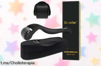 Rodillo de microagujas Dr.roller para barba y pelo: ¡activa tus folículos y dale vida a tu vello con este descuentazo que no puedes dejar pasar!