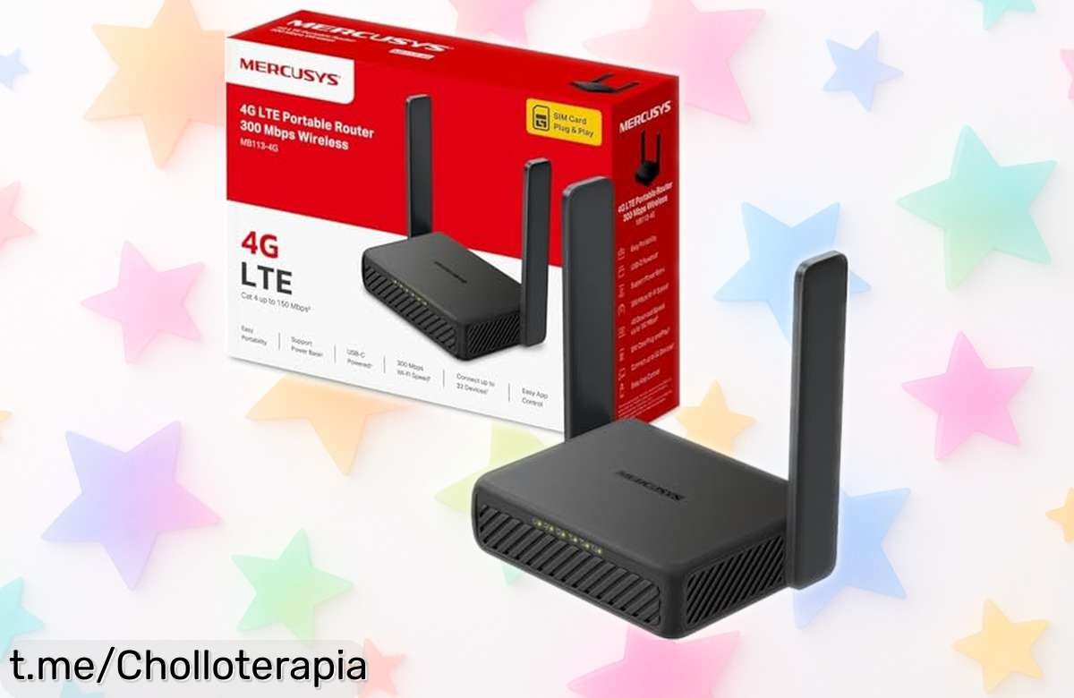 Router portátil 4G MERCUSYS MB113‑4G, la conexión rápida que necesitas para 32 dispositivos ¡Con batería USBC y un ofertón que no puedes dejar escapar!