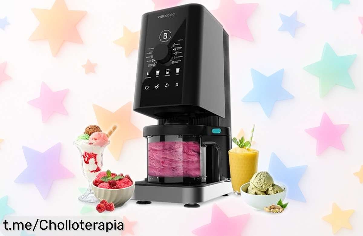 Sácale el máximo partido al verano con la increíble máquina de helados Gelatec 1800 de Cecotec, a un precio loco que te hará disfrutar más cada momento.