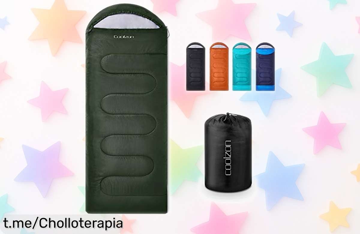 Saco de dormir ultraligero Coolzon, el mejor aliado para tus acampadas: ahora a un precio loco que no puedes dejar pasar. ¡Prepárate para vivir aventuras cómodamente!