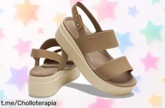 Sandalias bajas Crocs Brooklyn Low Wedge, ligeras y resistentes a un precio loco que te hará sentir cómoda todo el día. ¡No dejes pasar esta oportunidad única!