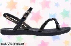 Sandalias de mujer Ipanema modelo Black-Gold, un ofertón elegante que hará lucir tus pies como nunca. ¡No te quedes sin las tuyas antes de que volen!