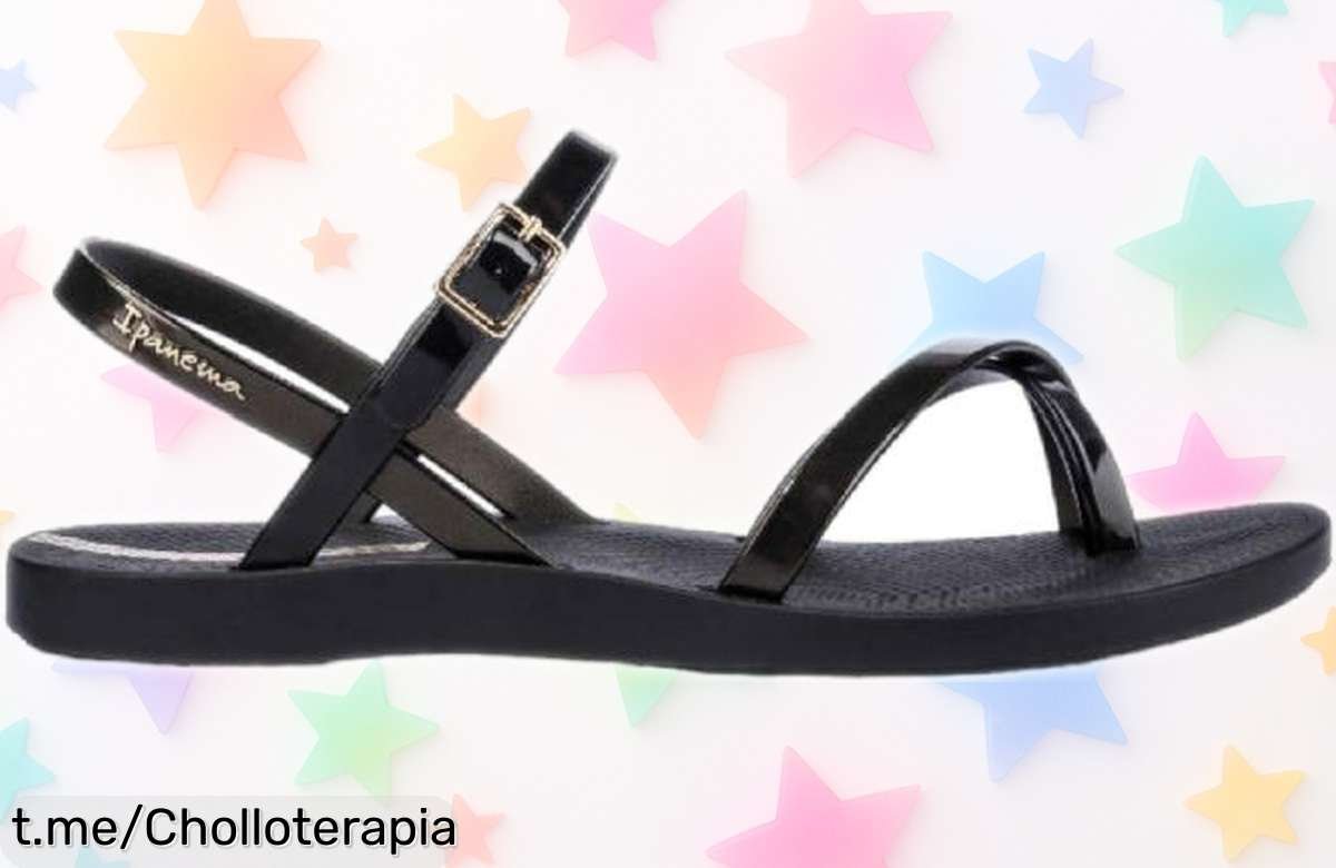 Sandalias de mujer Ipanema modelo Black-Gold, un ofertón elegante que hará lucir tus pies como nunca. ¡No te quedes sin las tuyas antes de que volen!