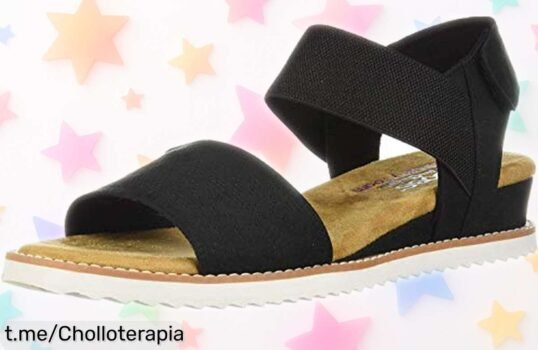 Sandalias de mujer Skechers Desert Kiss con pulsera ajustable a un precio loco que no te puedes perder, ¡consigue tu estilo moderno y femenino hoy mismo!