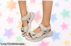 Sandalias deportivas con plataforma de mujer que aguantan todo: precio increíble, suela antideslizante y transpirables para disfrutar cada paso en tus aventuras. ¡No te quedes sin ellas!