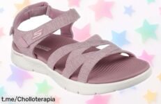 Sandalias deslizantes Skechers GO WALK FLEX SUBLIME a precio loco, aguantan todo y se adaptan como un guante. ¡No dejes pasar este ofertón que hará sonreír a tus pies!