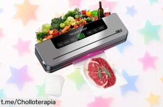 Selladora al vacío de comida con 60 bolsas, aprovecha este super chollo a precio de risa y disfruta guardando mejor mientras ahorras dinero en tus compras.