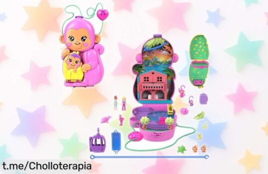 Set Polly Pocket Adventures en Río: Un super chollo con dos muñequitas y un teleférico para que vivas aventuras selváticas, ¡no dejes escapar este ofertón!