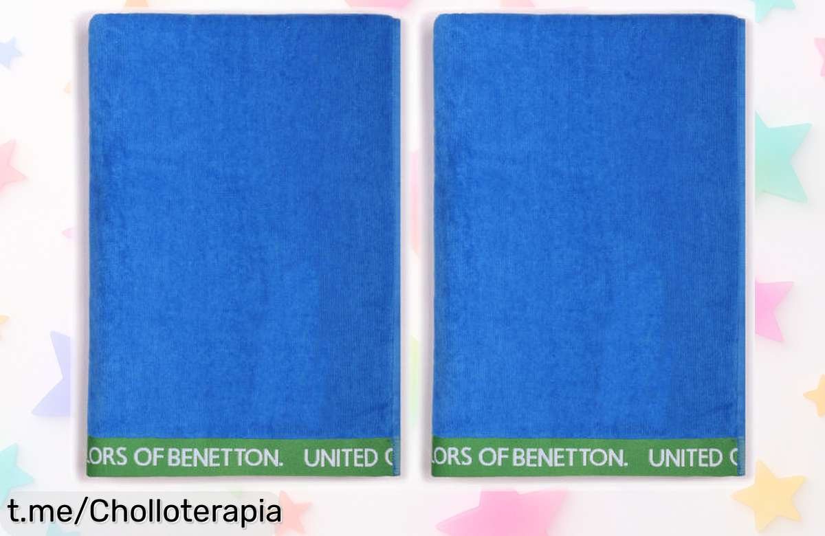 Set de 2 toallas de playa CASA BENETTON a precio regalado, suaves y absorbentes para disfrutar del sol sin preocupaciones. ¡Hazte con las tuyas antes de que volen!