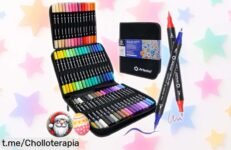 Set de 48 marcadores acrílicos Artecho para que tus ideas brillen en cada superficie; apúntate a este chollo y despierta al artista que llevas dentro ya.