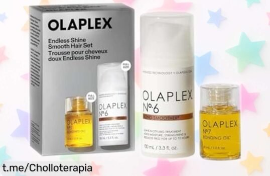 Set de cuidado para el pelo Olaplex Endless Shine Smooth: ¡Ofertón explosivo! Adiós encrespamiento y brillo inmediato. Dale a tu melena el cariño que se merece hoy mismo.