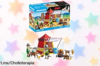 Set de juego súper chulo del campamento romano con Astérix y Obélix, PLAYMOBIL 71829: avanza en la diversión a un precio de regalo ¡crea aventuras inolvidables juntos antes que se acaben!