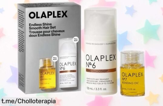 Set para dejar el pelo suave y brillante Olaplex The Endless Shine a un precio de regalo que no vas a poder creer, ¡dale ese capricho a tu melena ya!