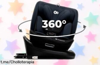Silla de coche infantil Kinderkraft IGROW con giro 360° en un ofertón: seguridad y comodidad que crece con tu peque ¡No te pierdas este chollazo!