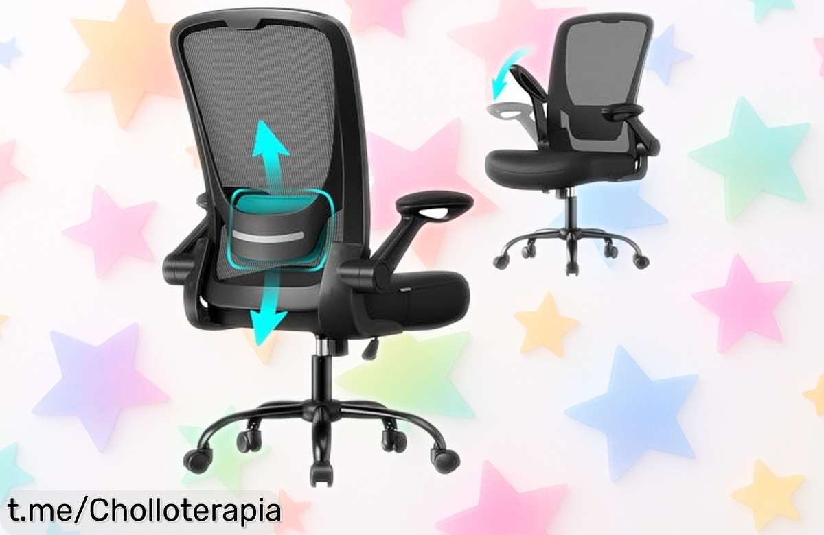 Silla de oficina giratoria SONGMICS con respaldo ergonómico y ruedas bloqueables, una oferta increíble para crear tu rincón de trabajo ideal ¡Hazla tuya ya!
