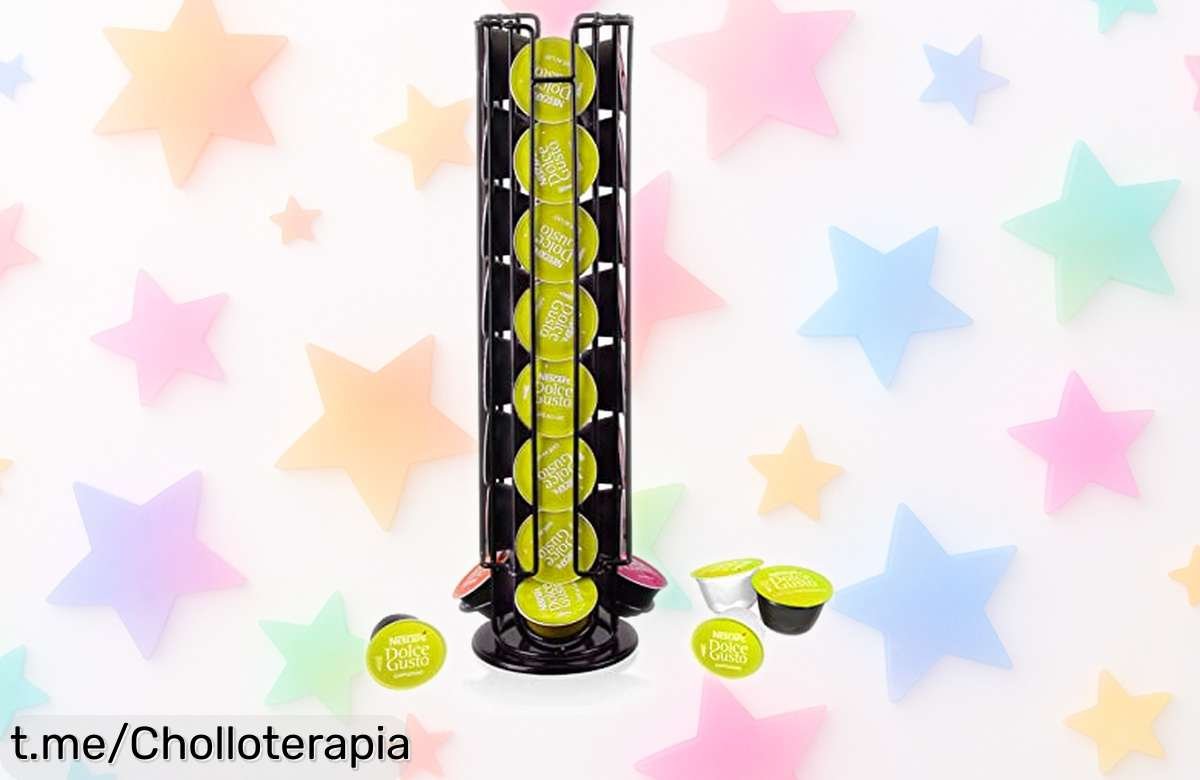 Soporte giratorio para 32 cápsulas Dolce Gusto de XIAPIA, todo tu café ordenado y a mano ¡oferta épica con un precio sorprendente que no puedes dejar escapar!