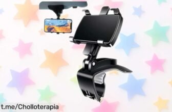 Soporte para móvil de salpicadero Lueear con giro 360, un ofertón irresistible que hará tus viajes más cómodos y divertidos. ¡Aprovecha esta oportunidad única antes de que desaparezca!