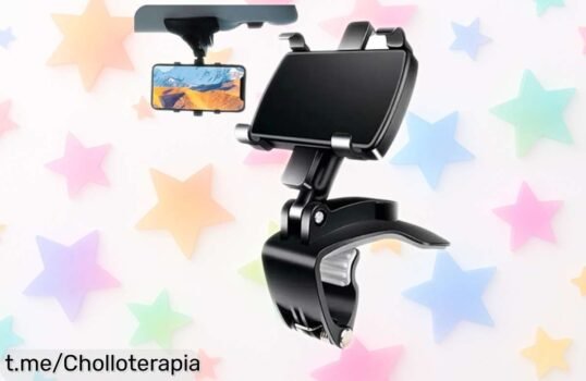 Soporte para móvil de salpicadero Lueear con giro 360, un ofertón irresistible que hará tus viajes más cómodos y divertidos. ¡Aprovecha esta oportunidad única antes de que desaparezca!