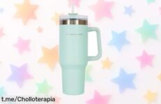 Sorprendente botella térmica Flamingueo de acero inoxidable, café caliente 10h y frío 24h, precio regalado ¡No te quedes sin la tuya!