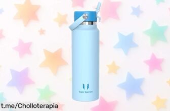 Sorprendente botella térmica Sparrow SwivelSip con pajita que mantiene tus bebidas frías 12 horas y ¡a un precio regalado! No dejes pasar esta oportunidad refrescante.