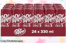 Sorprendente refresco Dr Pepper en pack de 24 latas, sabor único a solo un golpe de suerte; ¡aprovéchalo antes de que desaparezca y celebra cada sorbo con amigos!