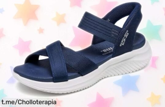 Sorpréndete con las sandalias planas Skechers Ultra Flex 3.0, diseño manos libres y un confort que te hará sonreír cada día. ¡No dejes pasar esta oportunidad única!