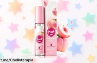 Spray bucal Mal Aliento sabor durazno que refresca al instante; chollo imperdible para niños y adultos, ¡haz sonreír tu boca en segundos con este ofertón!