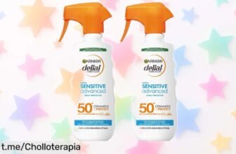 Spray protector solar Delial de Garnier para piel sensible, ¡ofertón que no puedes dejar pasar! Cuida tu piel sin pegotes y disfruta cada instante al sol.