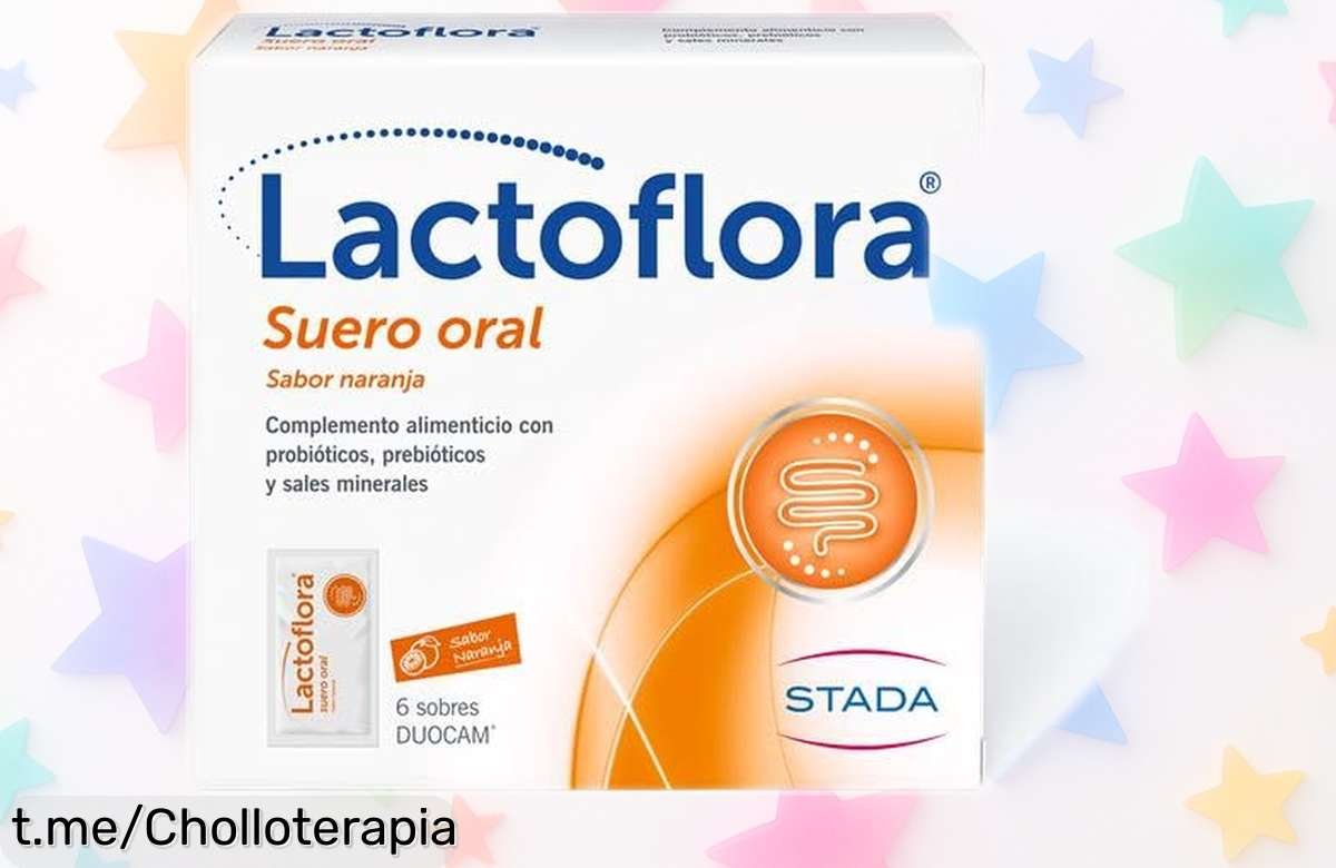 Suero oral Lactoflora con probióticos: la forma más rápida de hidratarte y cuidar tu digestión, ¡ahora a precio loco! No lo dejes escapar y mejora tu energía ya.