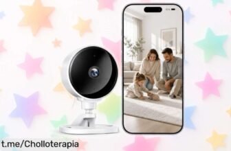 Súper cámara de vigilancia WiFi WOLFANG, visión nocturna en color y detección inteligente; una oferta brutal que no te puedes perder para cuidar lo que más quieres.