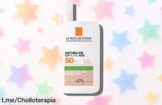 Súper ligera y resistente crema facial La Roche-Posay Anthelios UVMune 400 con color a un precio loco, tu piel te lo agradecerá en cada splash de verano.