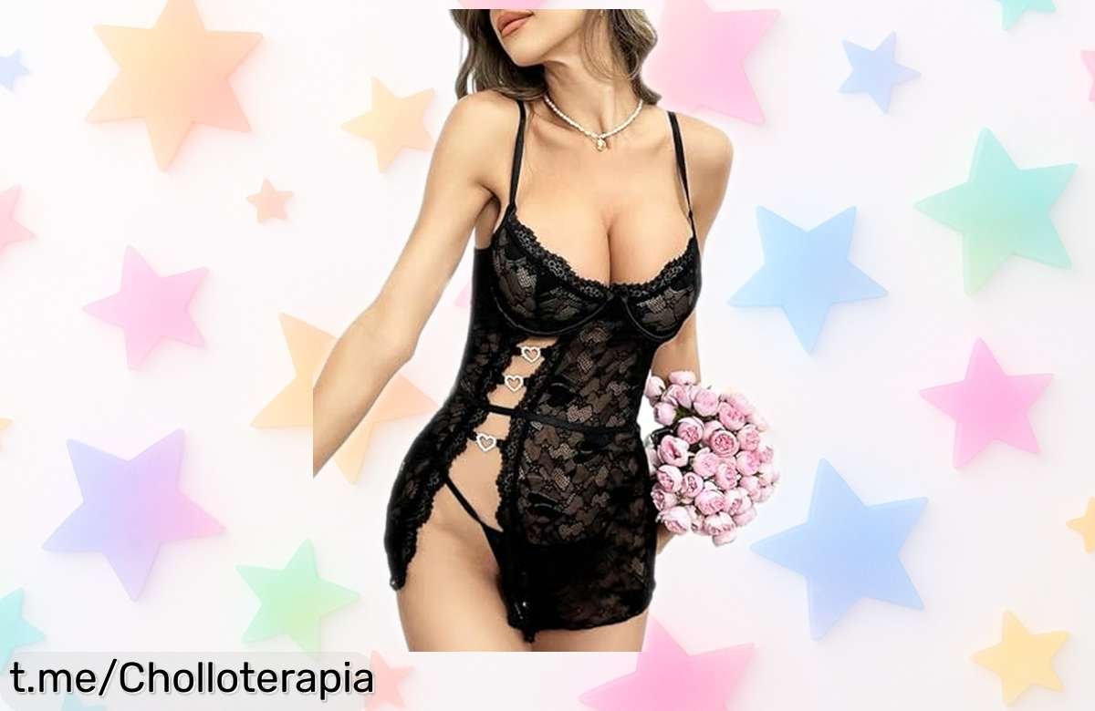 Súper sexy vestido de encaje MIZSPISE que realza tu figura y tiene un precio rebajado que no podrás dejar escapar, ¡aprovéchalo antes de que se acabe!