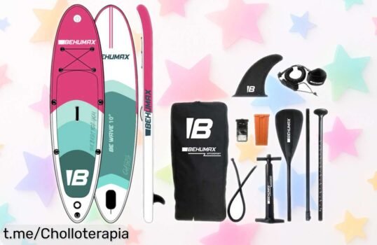 Tabla de Paddle Surf Be Wave Oasis 10 de BEHUMAX a precio loco: ¡Disfruta del agua con estabilidad y resistencia, no te quedes sin la tuya!