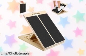 Tabla inclinada de madera para estirar y aliviar piernas, el super chollo que eliminara tus dolores a un precio loco y te hará sentir más ágil que nunca. ¡No dejes pasar esta oferta!