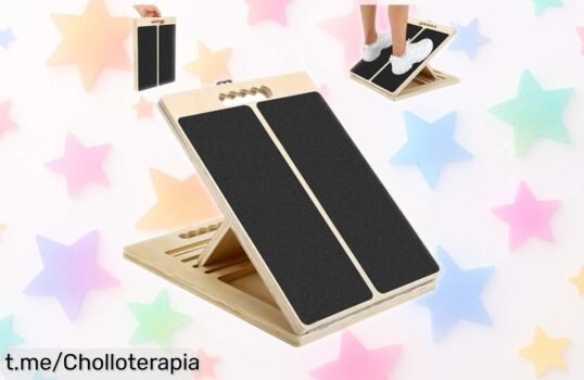 Tabla inclinada de madera para estirar y aliviar piernas, el super chollo que eliminara tus dolores a un precio loco y te hará sentir más ágil que nunca. ¡No dejes pasar esta oferta!
