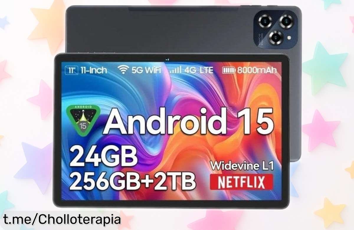 Tablet de 11 pulgadas TABWEE W90 con WiFi y 4G a precio locos, almacenamiento brutal de 256GB. ¡No te quedes sin la tuya y disfruta al máximo!