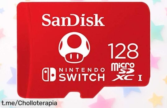 Tarjeta microSD Sandisk de 128GB para Nintendo Switch, super chollo para almacenar todos tus juegos a toda velocidad y sin complicaciones. ¡Aprovecha esta oferta antes que se agote!