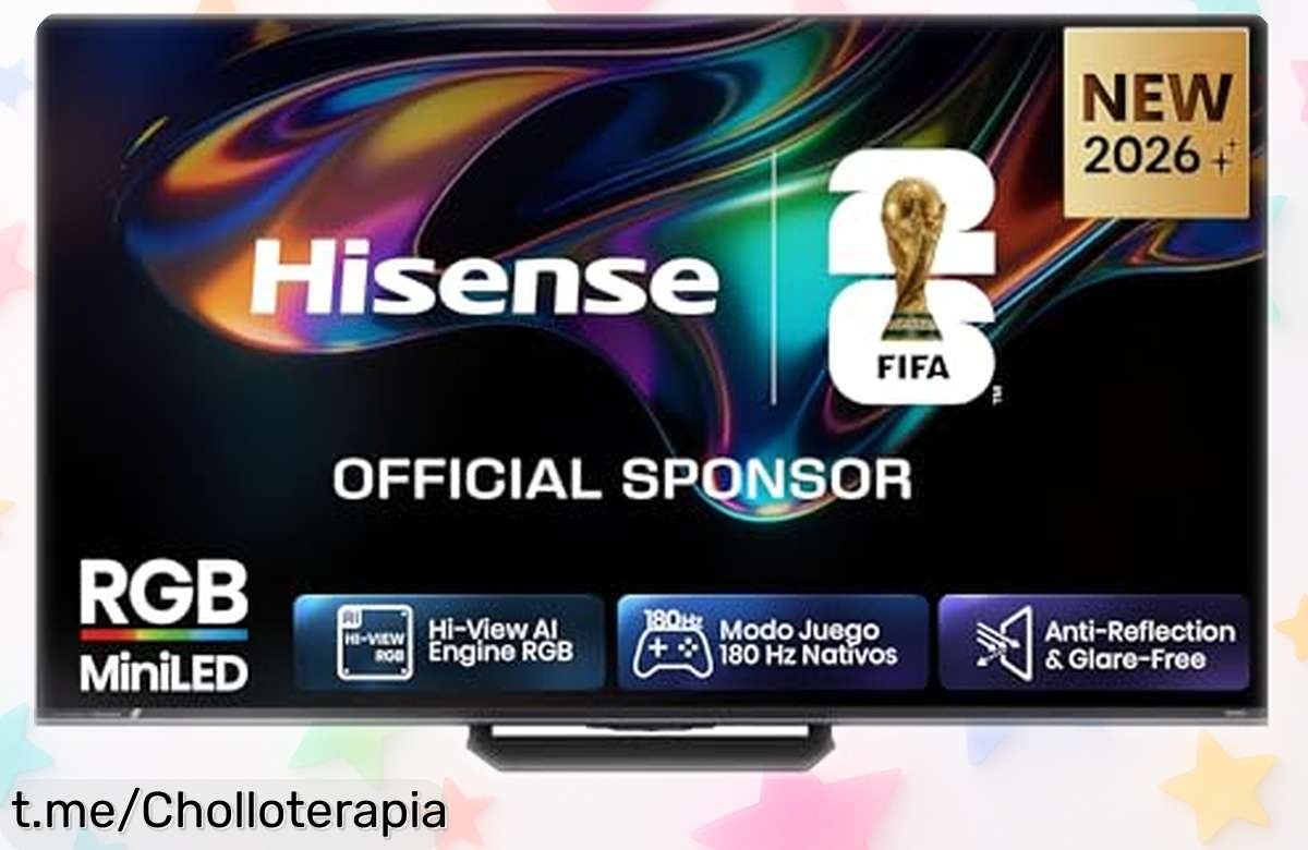 Tele Hisense 55UR8S: Colores vibrantes y sonido envolvente a un precio loco que no puedes dejar pasar, ¡elige la mejor experiencia de entretenimiento ahora mismo!