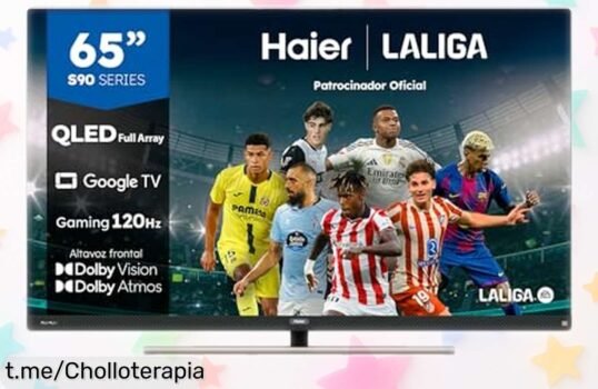 Tele de 65 pulgadas Haier QLED 4K con imagen brutal y Dolby Atmos a un precio muy bajo, ¡llevate el cine a casa y disfruta como nunca antes!
