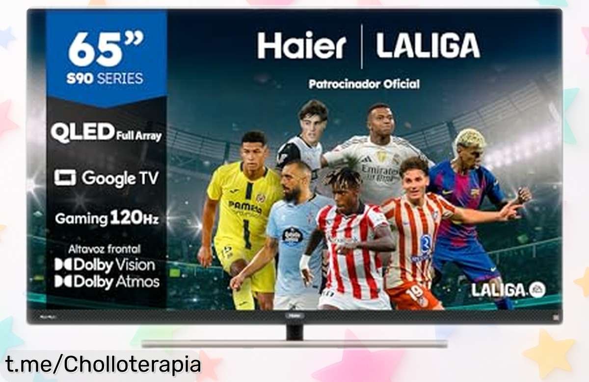 Tele de 65 pulgadas Haier QLED 4K con imagen brutal y Dolby Atmos a un precio muy bajo, ¡llevate el cine a casa y disfruta como nunca antes!