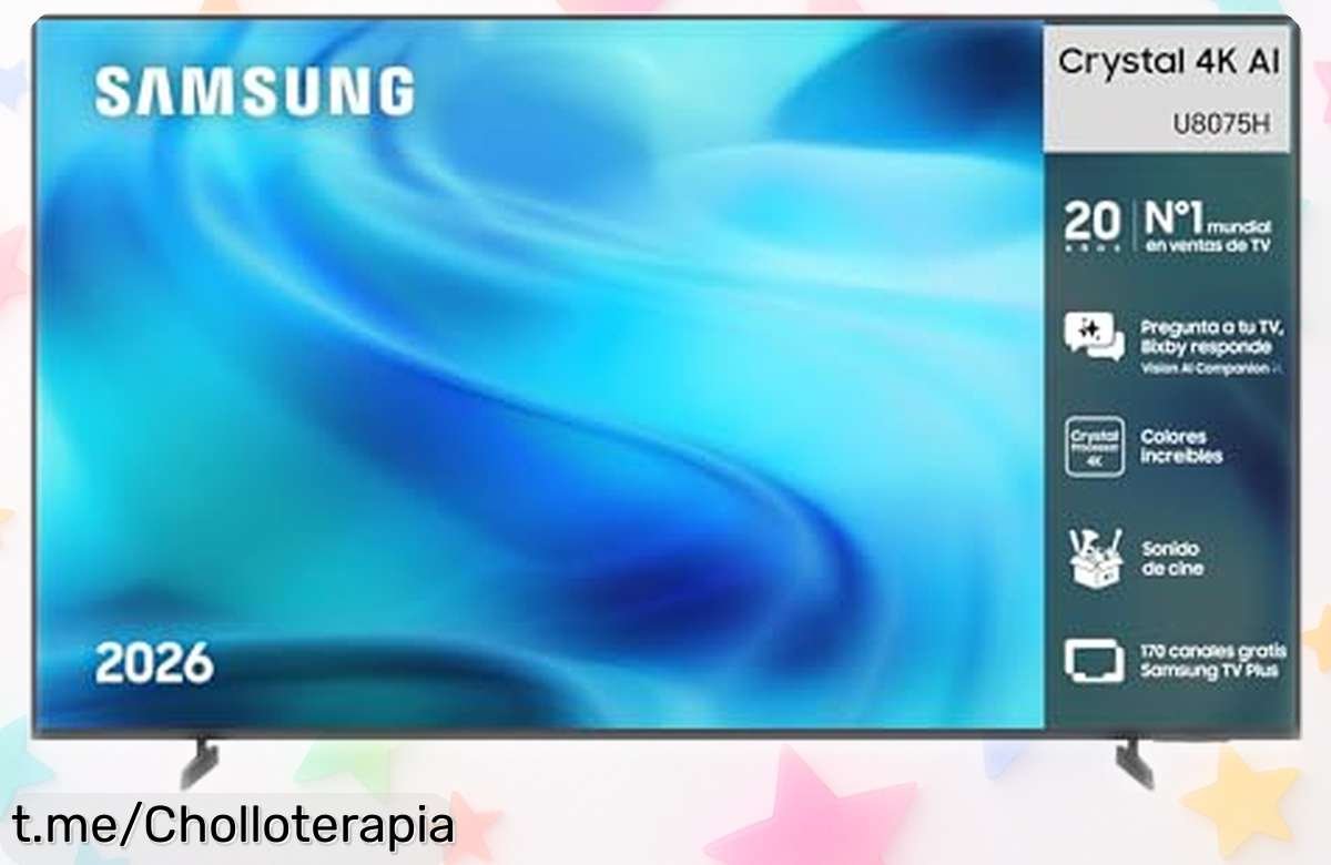 Televisión 65” Samsung Crystal 4K con sonido de cine a precio de locos: ¡Montar el mejor plan en casa nunca fue tan fácil y asequible! No te quedes sin la tuya.