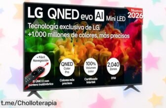 Televisión LG 50QNED80B6B de 50” con imagen nítida y colores alucinantes, por un precio tan bajo que es imposible dejarlo pasar ¡Disfruta el cine en casa ya!