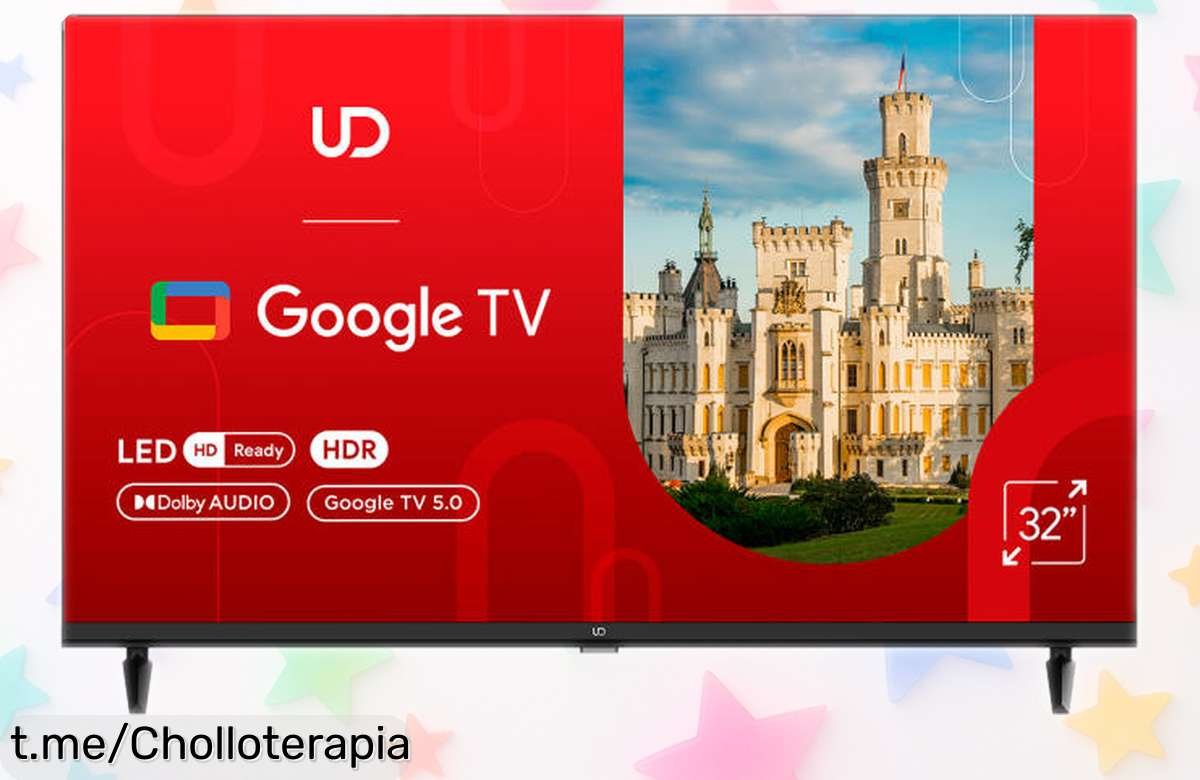 Televisor LED Smart de 32 pulgadas con Google TV y Dolby Audio a precio de escándalo, transforma tu salón en una sala de cine sin complicaciones. ¡No te lo pierdas!