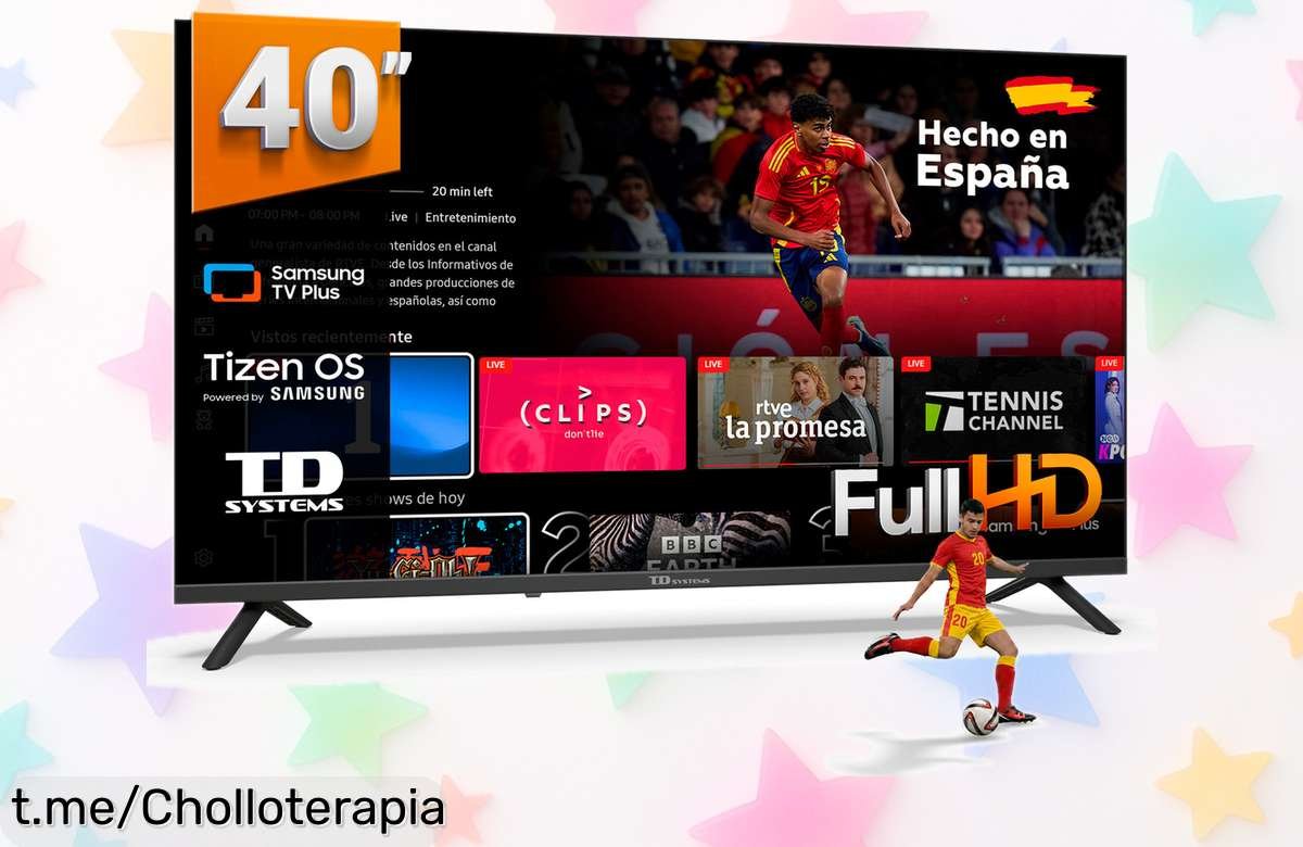 Televisor TD Systems Smart TV de 40 pulgadas con Gaming Hub y sintonizador triple a un precio de ganga que no puedes dejar pasar, ¡disfruta tu serie favorita ya!