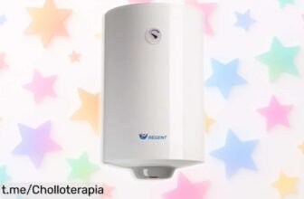 Termo eléctrico Regent de 50 litros: un diseño vertical para el baño a precio irreal, ¡compra ya y disfruta del agua caliente sin preocupaciones por años!