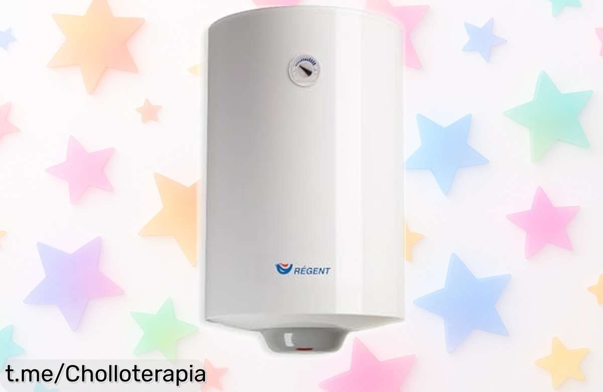 Termo eléctrico Regent de 50 litros: un diseño vertical para el baño a precio irreal, ¡compra ya y disfruta del agua caliente sin preocupaciones por años!