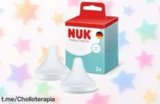Tetinas para biberón NUK Perfect Match pack de 2, el super chollo que tu bebé necesita para beber tranquilo y sin llorar, ¡aprovecha esta oferta antes de que se acabe!